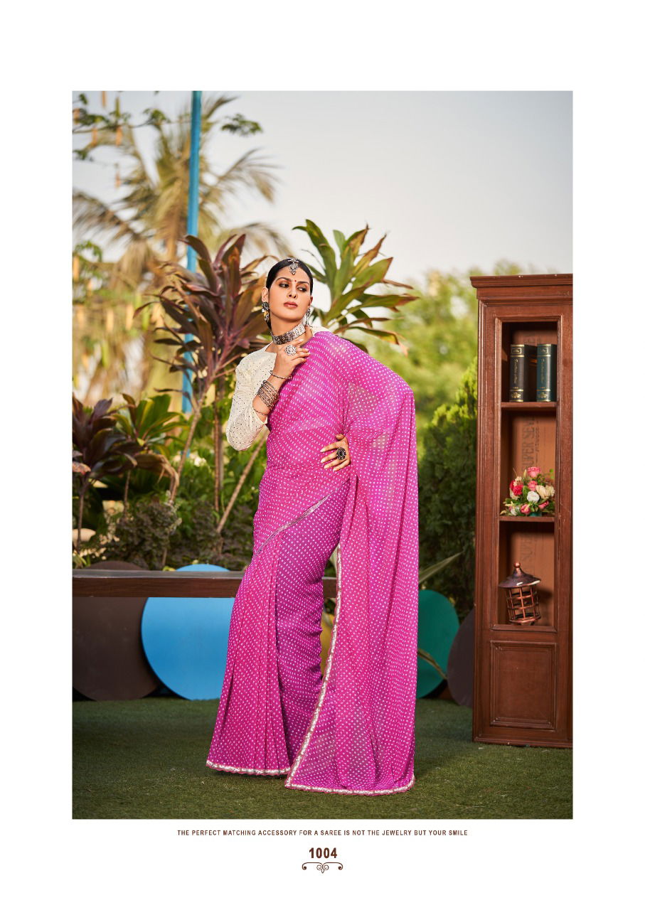 Stavan Smruti Stylish Fancy Designer Party Wear Georgette Saree Collection